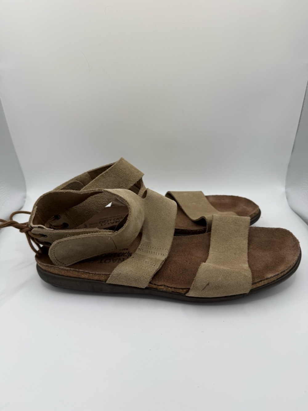 Noat Larissa Suede Strappy Sandals Brown Women’s Size  39 EU/8-8.5 US‎ Gladiator